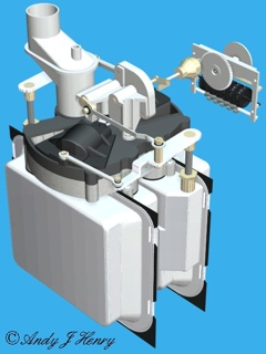 diaphragm gas meter rear