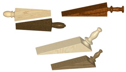 wooden door stop