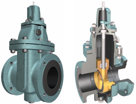 vertical gas gate valve