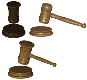 wooden gavel