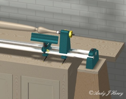 back of wood lathe