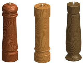 wooden salt and pepper grinder