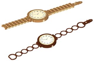 wooden decorative watches