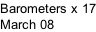 Barometers x 17 March 08