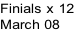 Finials x 12 March 08
