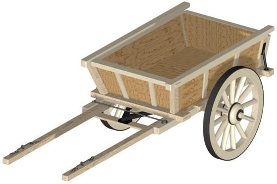 wooden cart