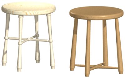 wooden stool