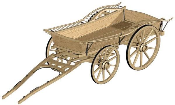 wooden wagon